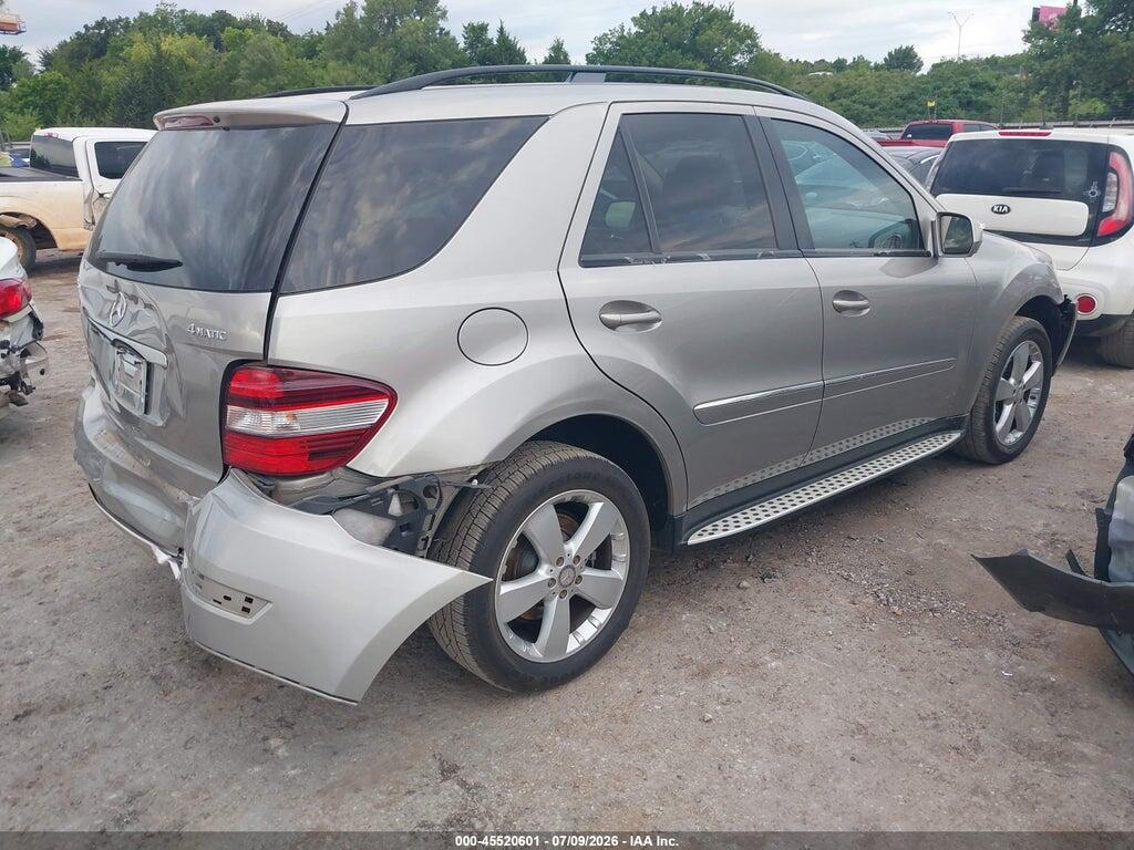 4JGBB86E19A527827 2009 MERCEDES-BENZ ML 350 photo no. 4