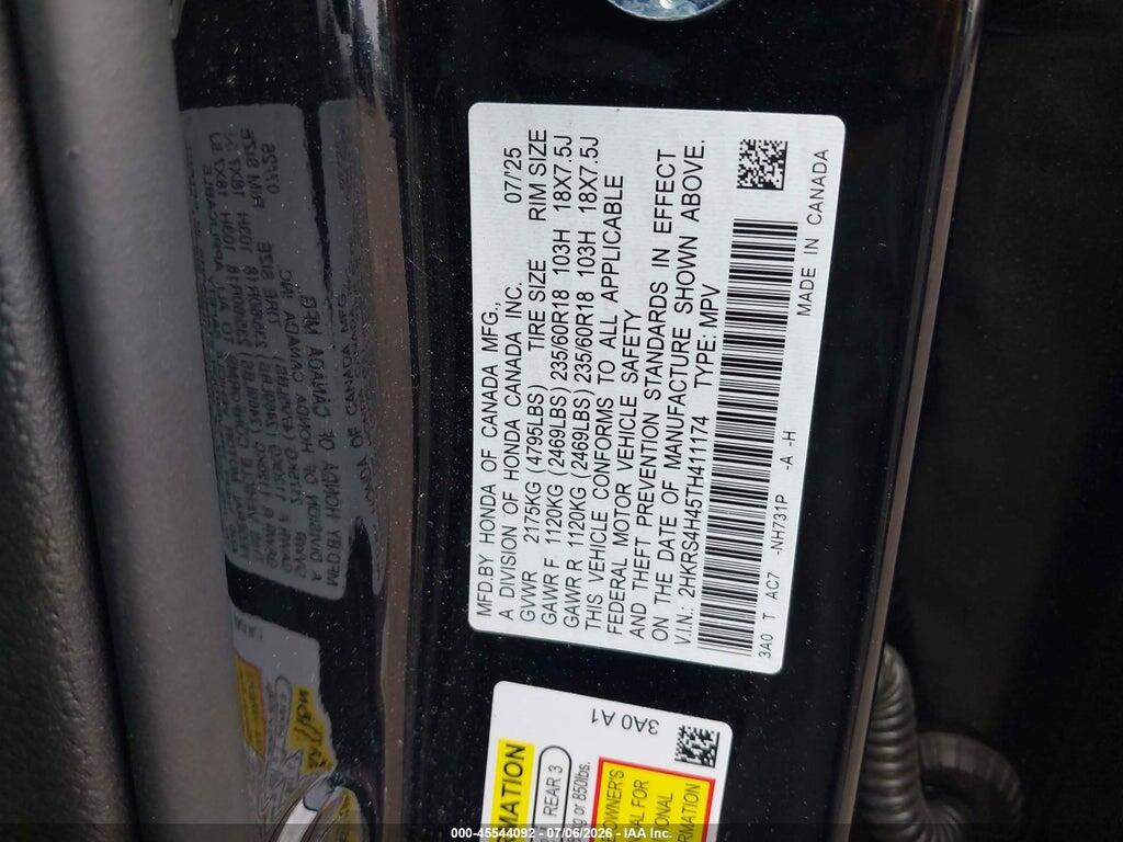 2HKRS4H45TH411174 2026 HONDA CR-V photo no. 9
