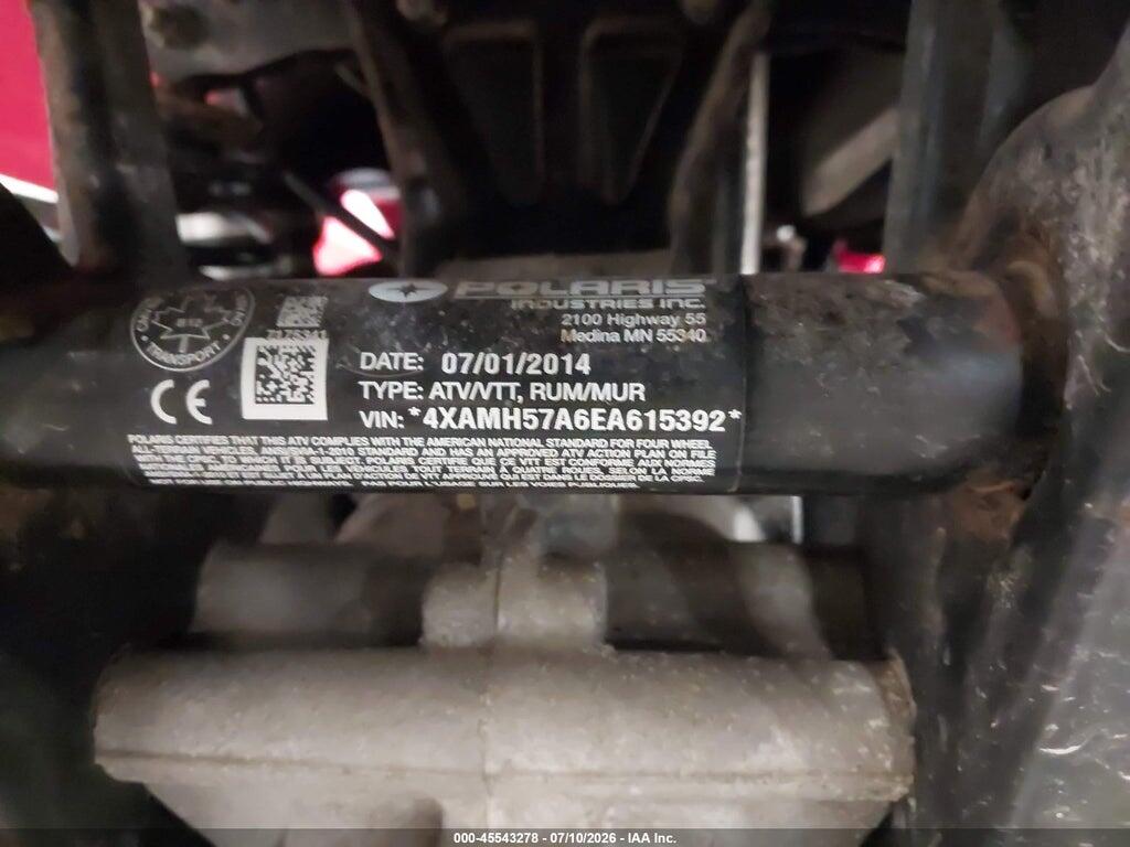 4XAMH57A6EA615392 2014 POLARIS SPORTSMAN photo no. 10
