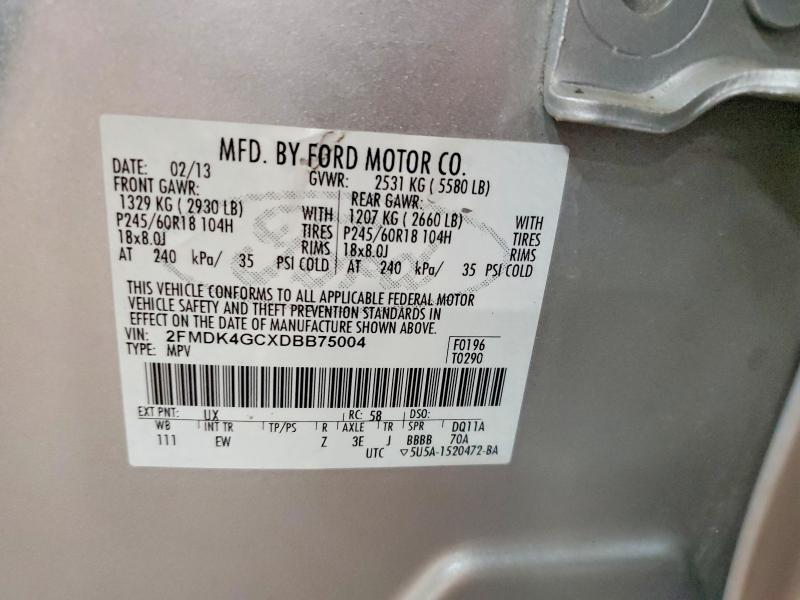 2013 FORD EDGE SE — Фото 13 из 13