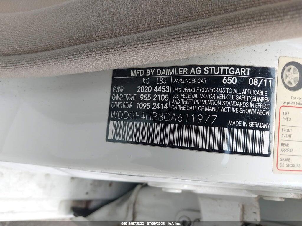 WDDGF4HB3CA611977 2012 MERCEDES-BENZ C 250 photo no. 9