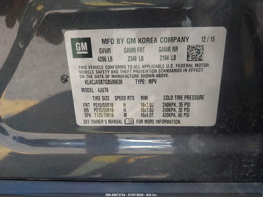 KL4CJASB7GB590639 2016 BUICK ENCORE photo no. 9