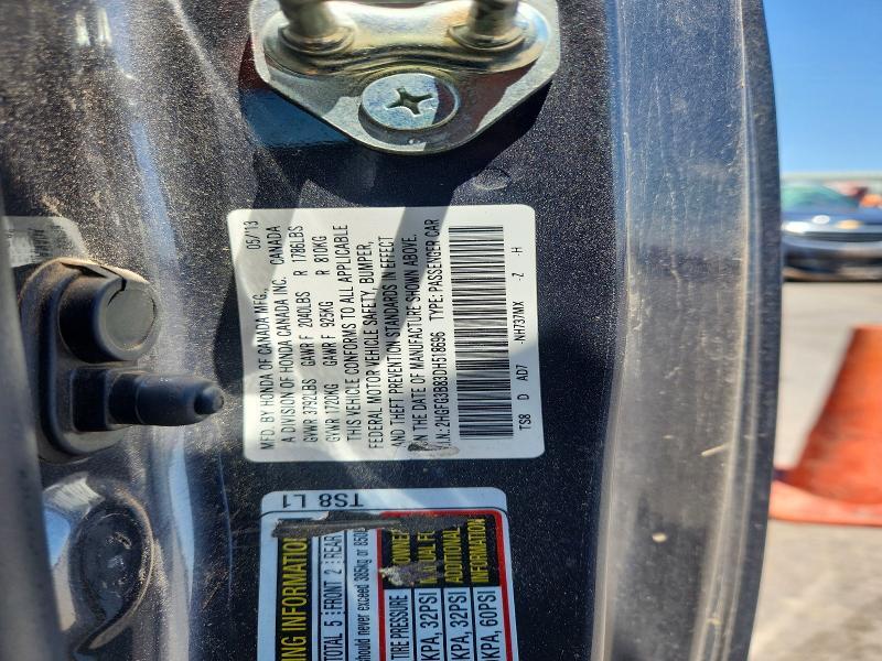 2HGFG3B83DH518696 2013 HONDA CIVIC photo no. 12