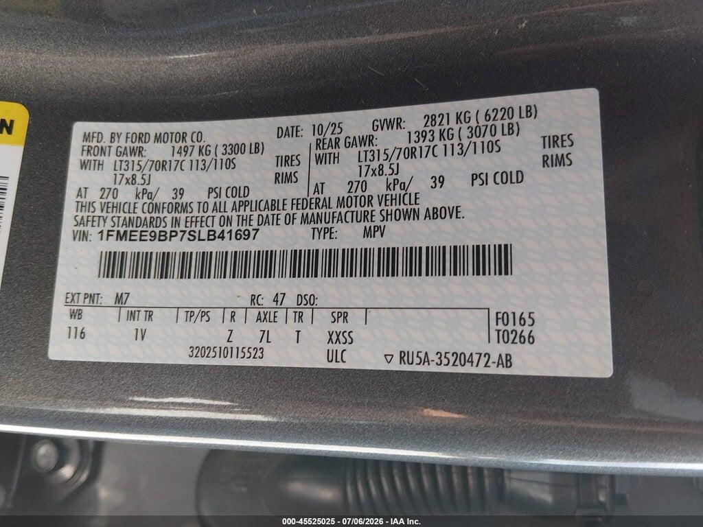 1FMEE9BP7SLB41697 2025 FORD BRONCO photo no. 9