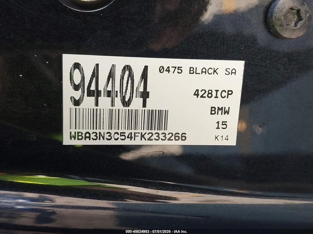 WBA3N3C54FK233266 2015 BMW 428I photo no. 9