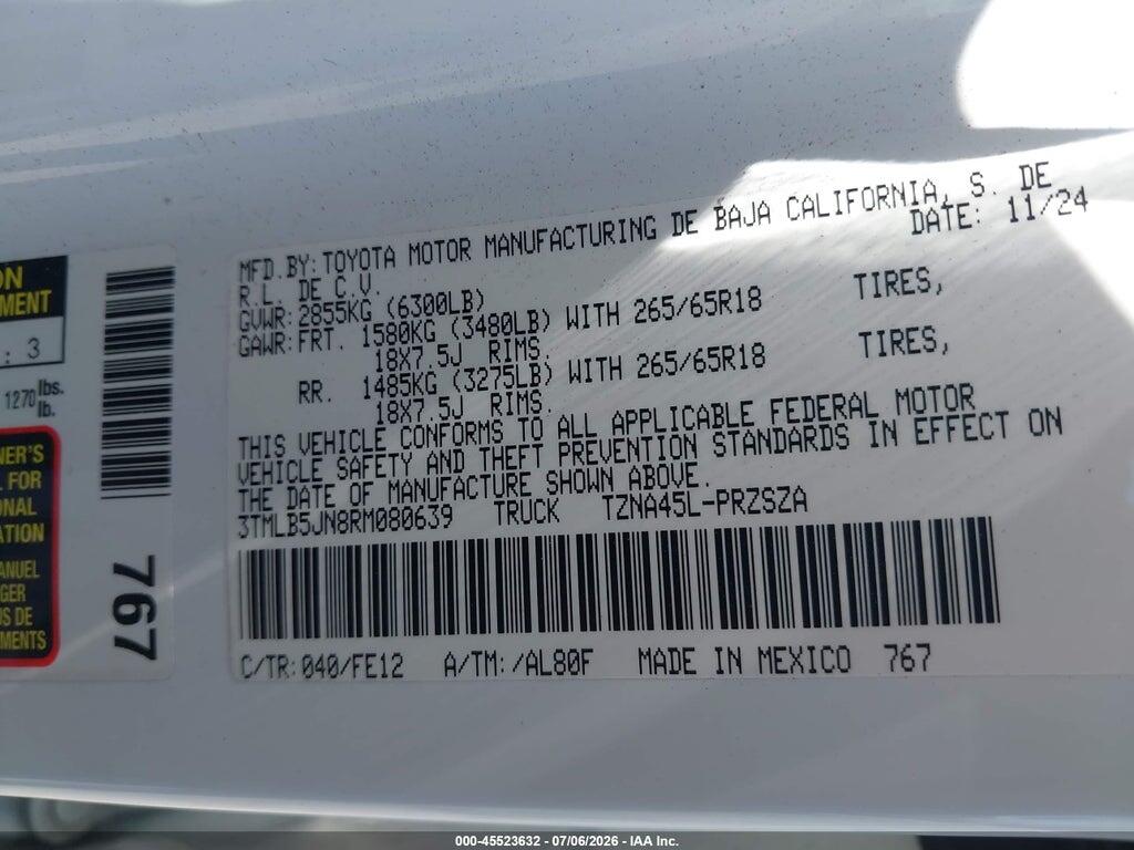 3TMLB5JN8RM080639 2024 TOYOTA TACOMA photo no. 9