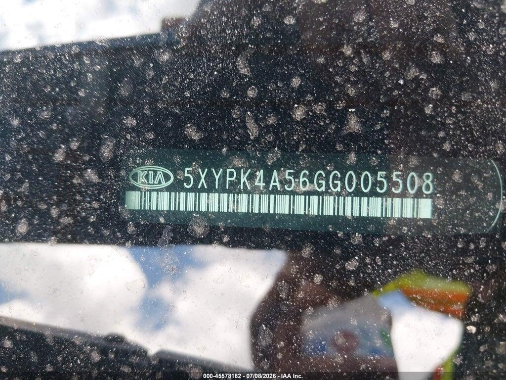 5XYPK4A56GG005508 2016 KIA SORENTO photo no. 9