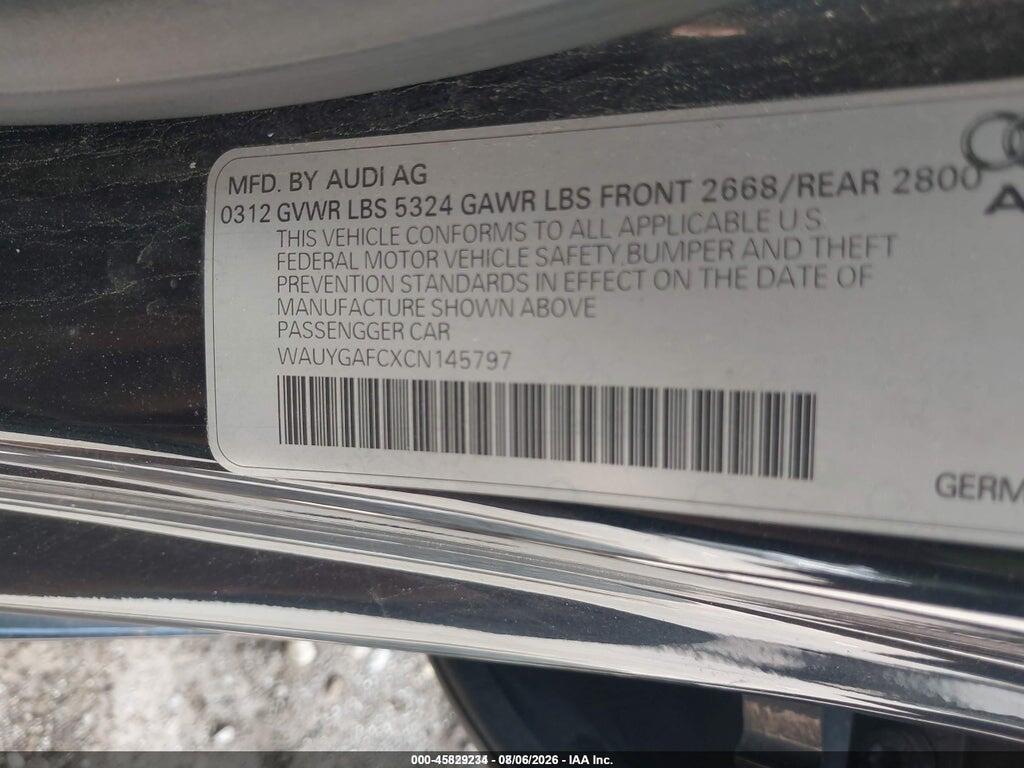 2012 AUDI A7 3.0 PREMIUM PLUS — Фото 9 из 16