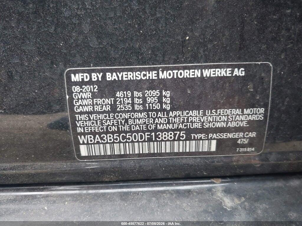 WBA3B5C50DF138875 2013 BMW 328I photo no. 9