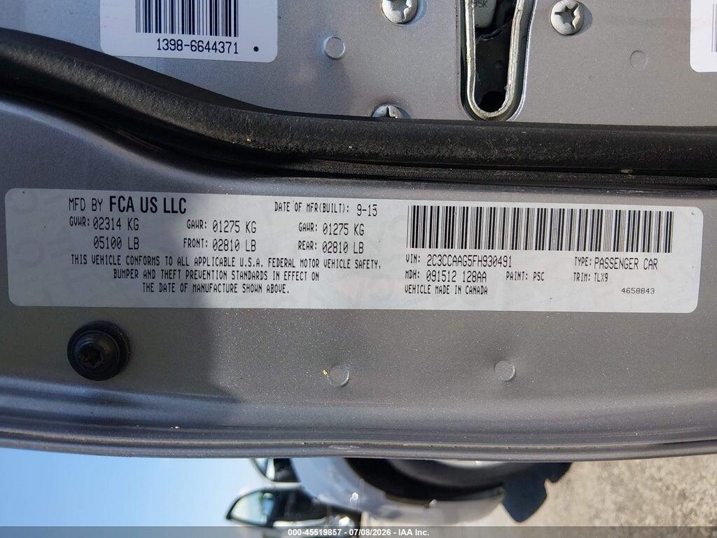2C3CCAAG5FH930491 2015 CHRYSLER 300 photo no. 9