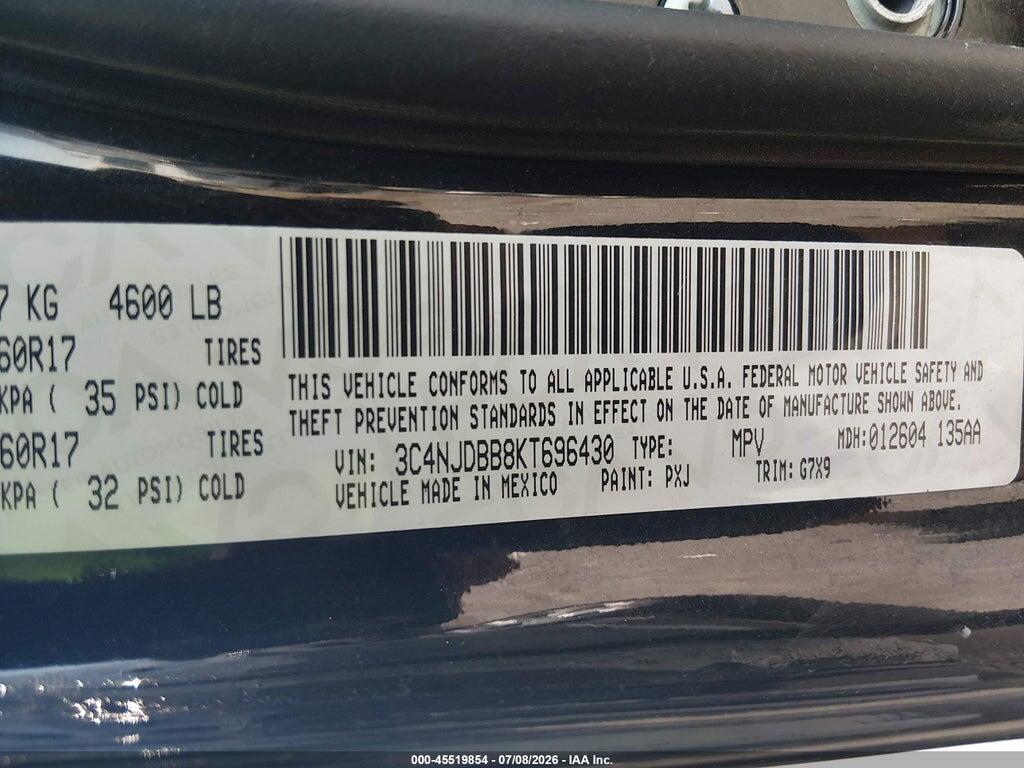 3C4NJDBB8KT696430 2019 JEEP COMPASS photo no. 9