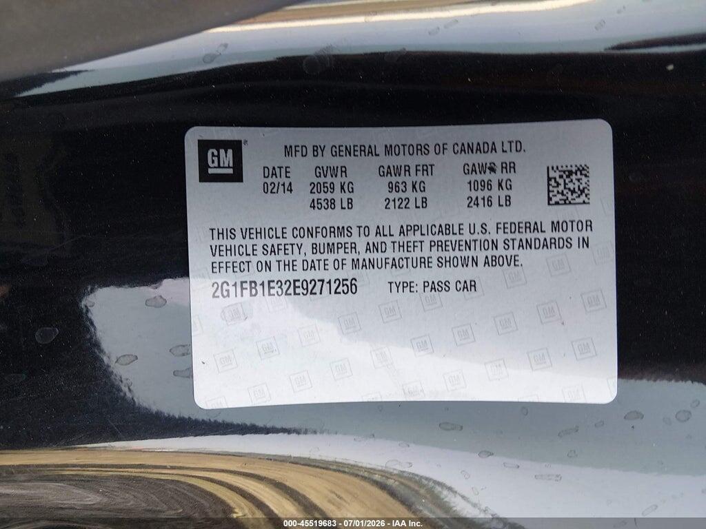 2G1FB1E32E9271256 2014 CHEVROLET CAMARO photo no. 9
