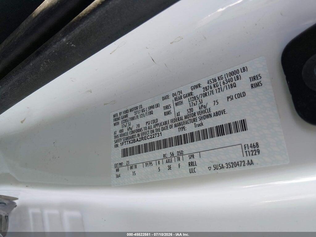 1FT7X2BA2REC22731 2024 FORD F-250 photo no. 9