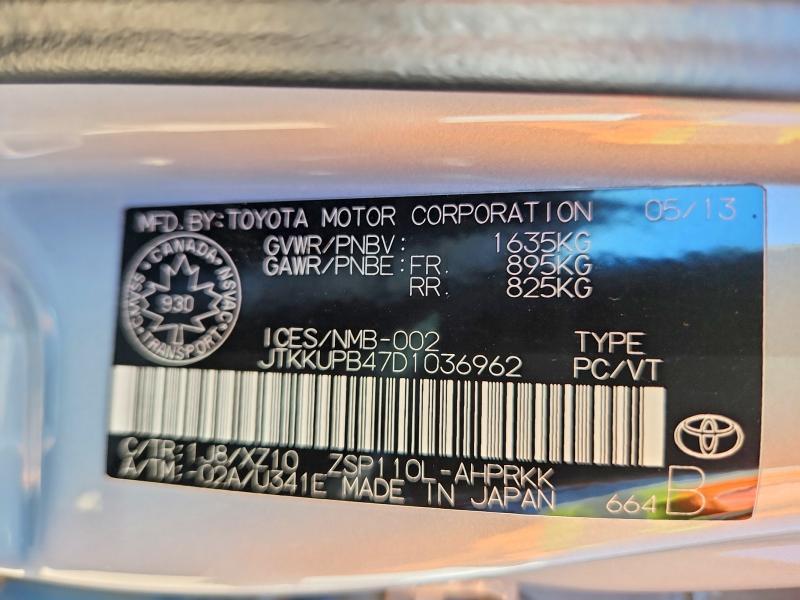 JTKKUPB47D1036962 2013 SCION XD photo no. 12