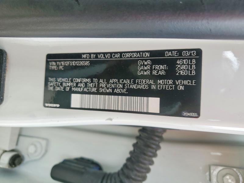 YV1612FS1D1226585 2013 VOLVO S60 photo no. 12