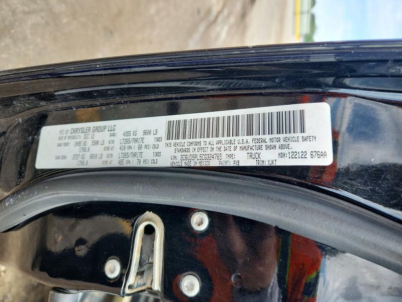 3C6UD5PL5CG324765 2012 DODGE RAM 2500 photo no. 12