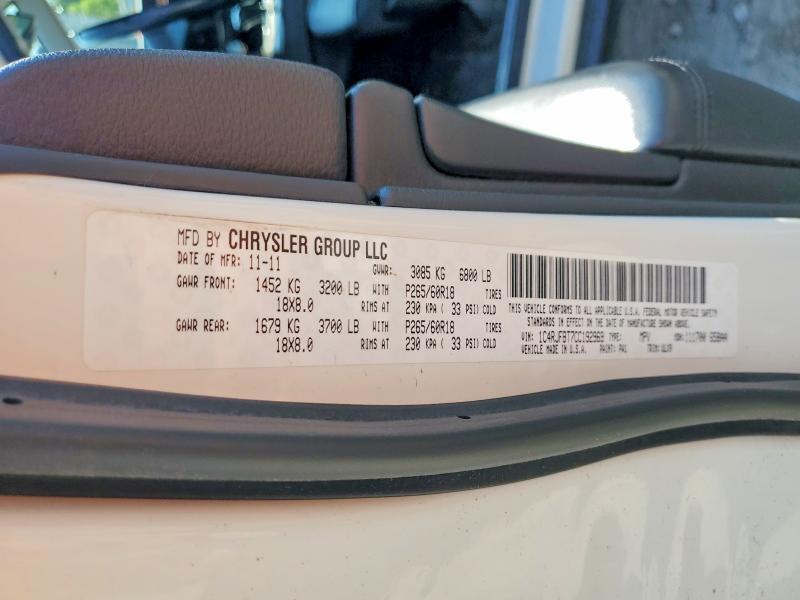 2012 JEEP GRAND CHEROKEE LIMITED — Фото 13 из 13