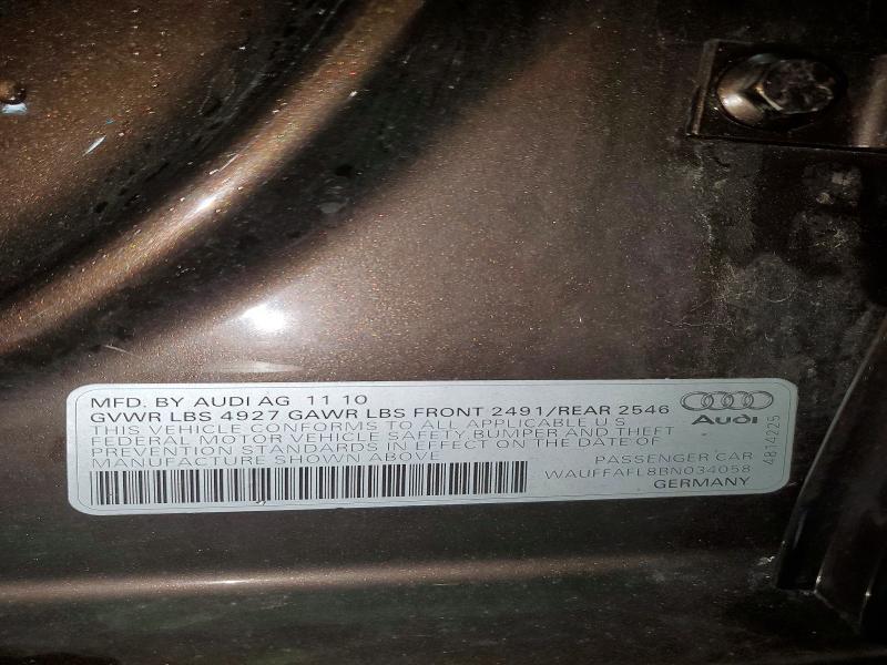 2011 AUDI A4 PREMIUM PLUS — Фото 12 из 12