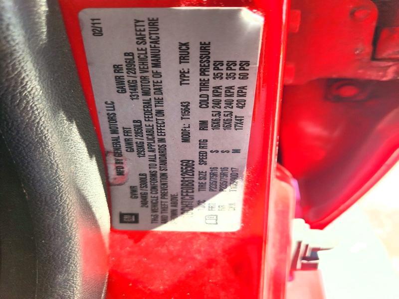1GCHTCFE0B8126569 2011 CHEVROLET COLORADO photo no. 12