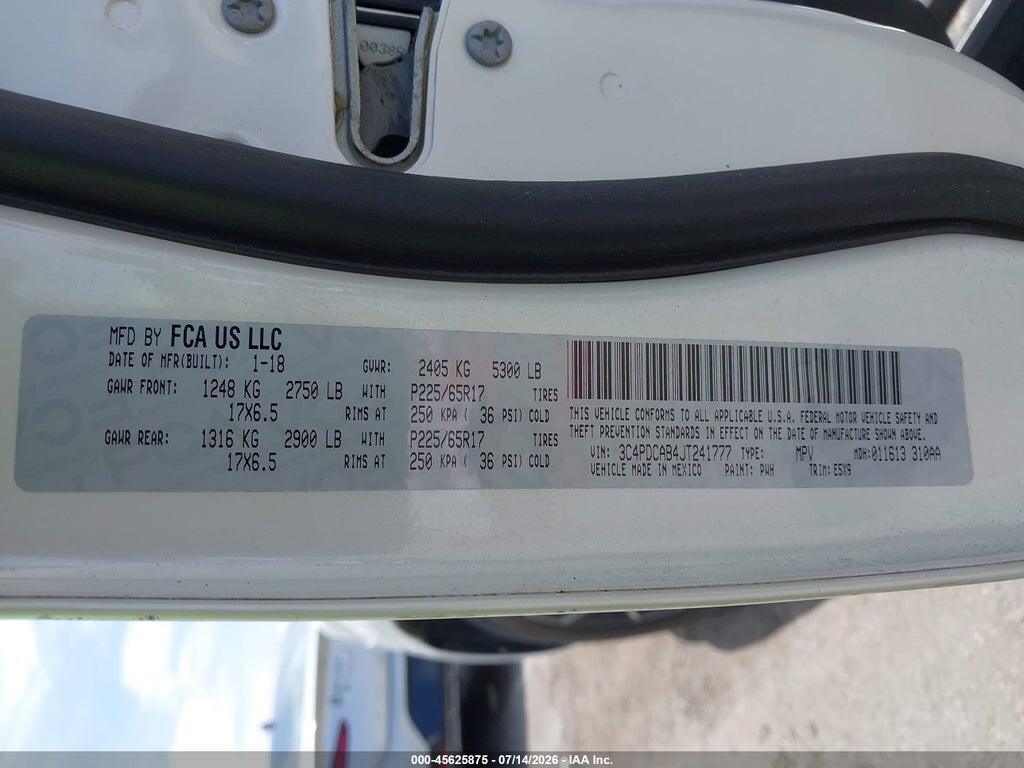3C4PDCAB4JT241777 2018 DODGE JOURNEY photo no. 9