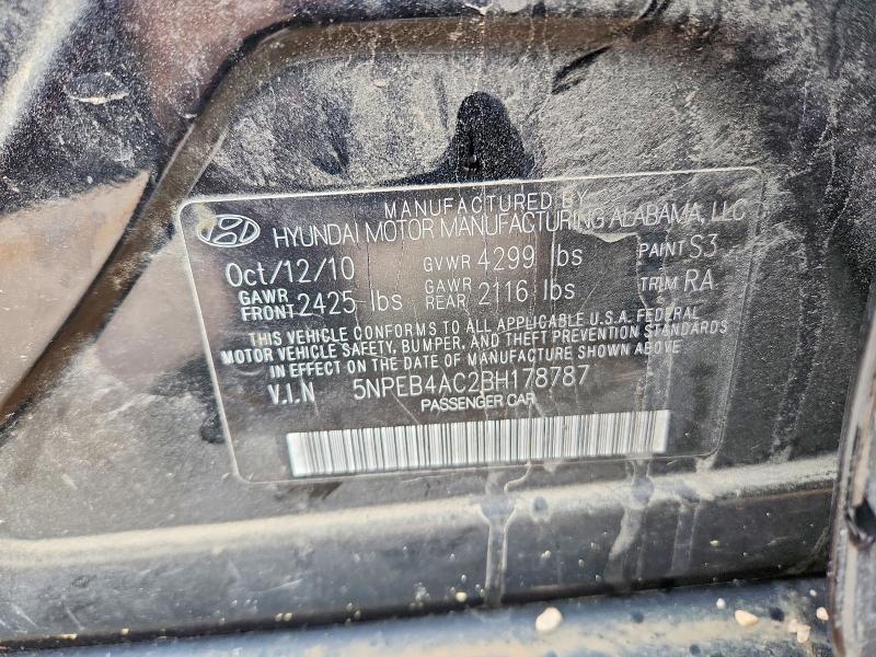 2011 HYUNDAI SONATA GLS — Фото 12 из 12