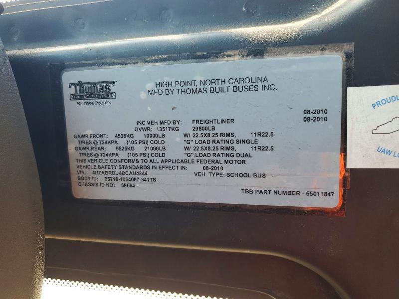 2011 THOMAS SAF-T-LINER C2 - SCHOOL BUS — Фото 10 из 10