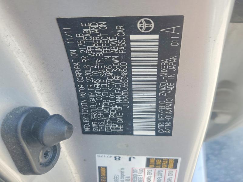 JTDKN3DU6B5348500 2011 TOYOTA PRIUS photo no. 12