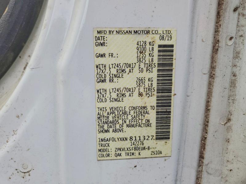 2019 NISSAN NV 2500 CARGO- — Фото 13 из 13