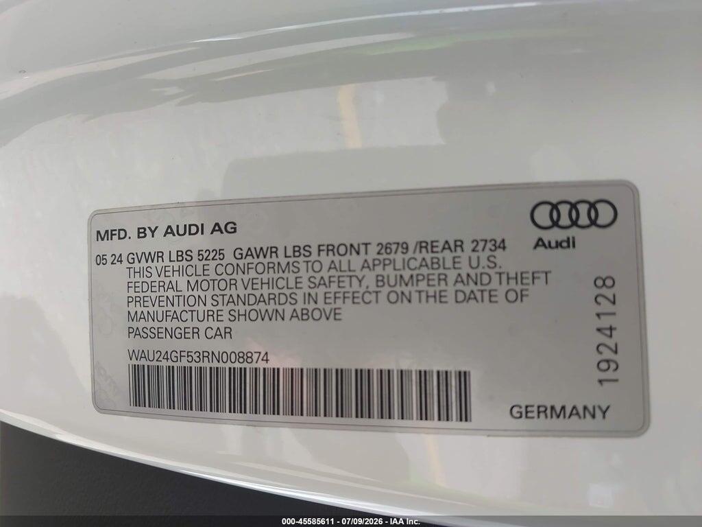 WAU24GF53RN008874 2024 AUDI S5 CABRIOLET photo no. 9