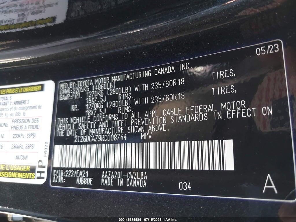 2T2GDCAZ9RC008744 2024 LEXUS NX 250 photo no. 9