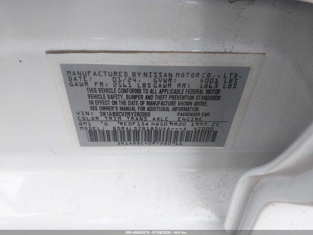 3N1AB8CV2RY280966 2024 NISSAN SENTRA photo no. 9