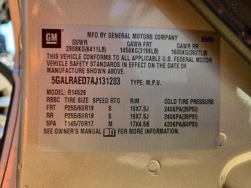 2010 BUICK ENCLAVE CX — Фото 13 из 13