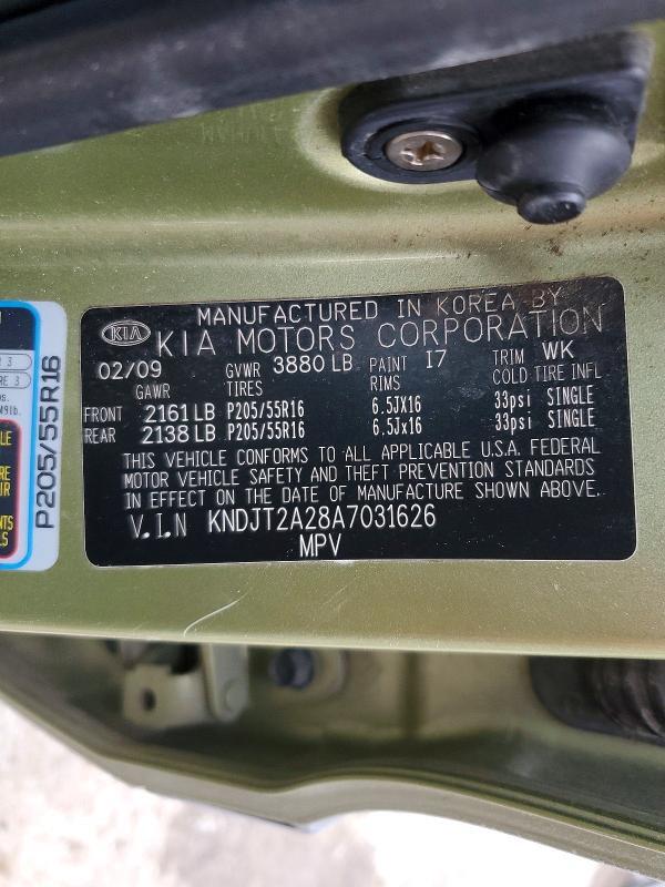 KNDJT2A28A7031626 2010 KIA SOUL photo no. 12