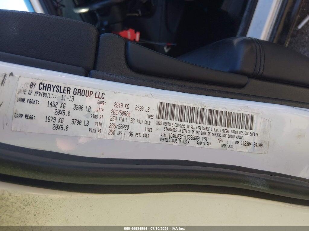 1C4RJEBM7EC366660 2014 JEEP GRAND CHEROKEE photo no. 9