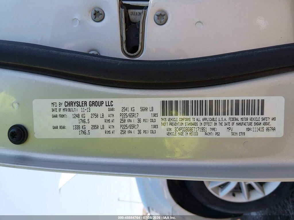 3C4PDDBG8ET171951 2014 DODGE JOURNEY photo no. 9