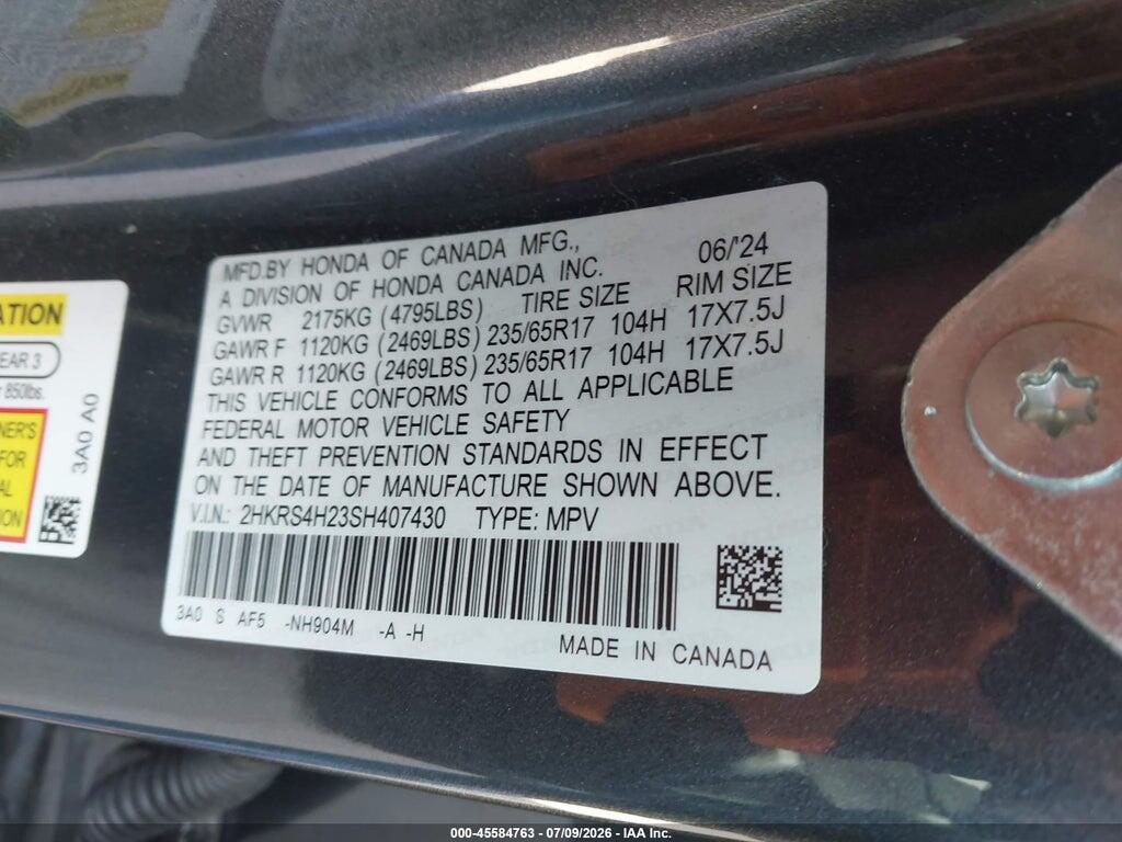 2HKRS4H23SH407430 2025 HONDA CR-V photo no. 9