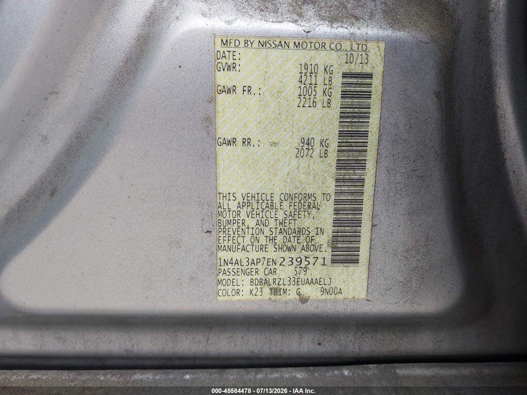 1N4AL3AP7EN239571 2014 NISSAN ALTIMA photo no. 9