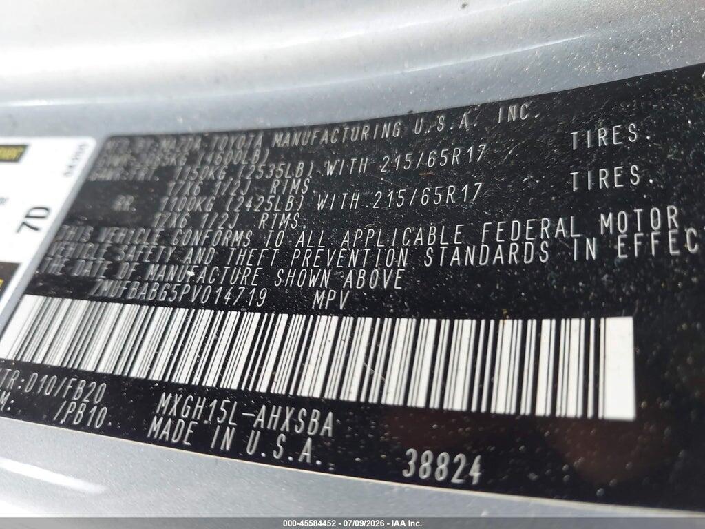 7MUFBABG5PV014719 2023 TOYOTA COROLLA CROSS HYBRID photo no. 9