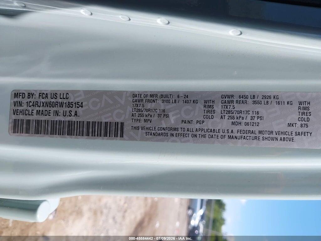 1C4RJXN60RW185154 2024 JEEP WRANGLER 4XE photo no. 9