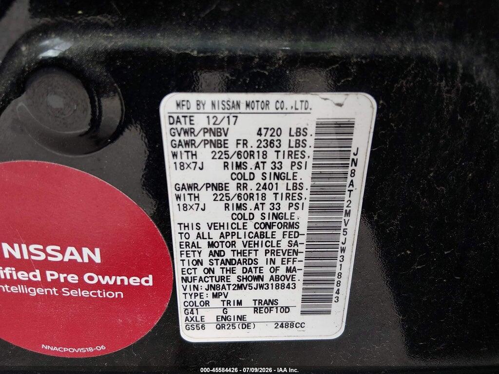 JN8AT2MV5JW318843 2018 NISSAN ROGUE photo no. 9