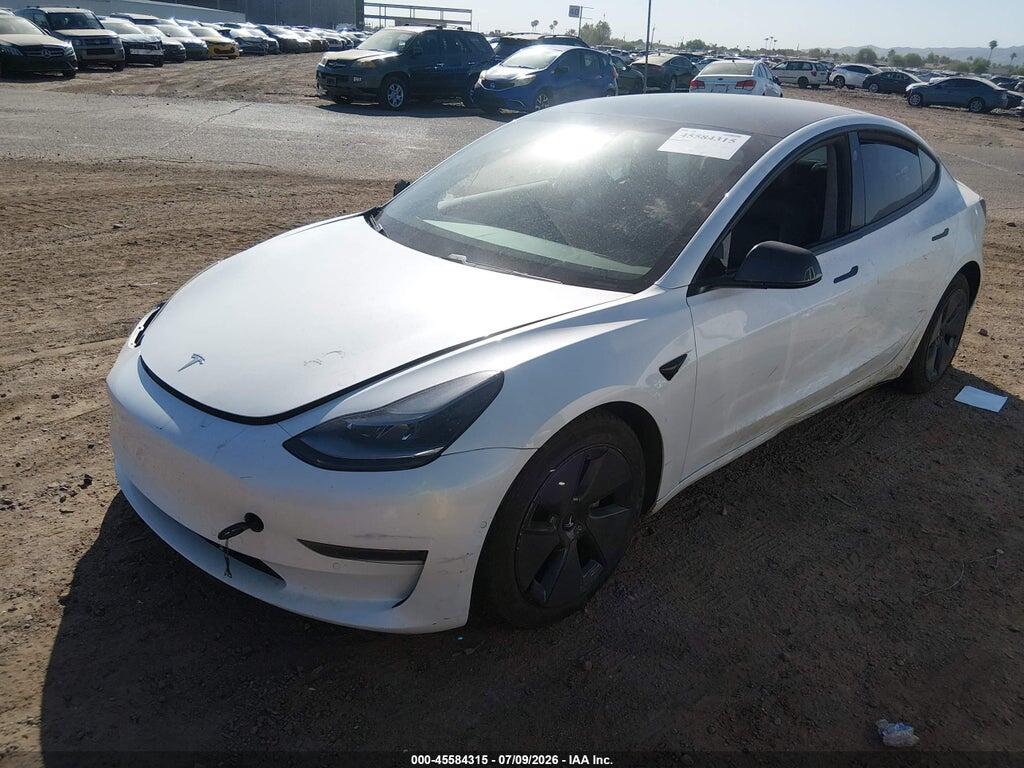 5YJ3E1EA8MF002141 2021 TESLA MODEL 3 photo no. 2