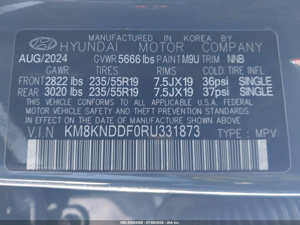 KM8KNDDF0RU331873 2024 HYUNDAI IONIQ 5 photo no. 9
