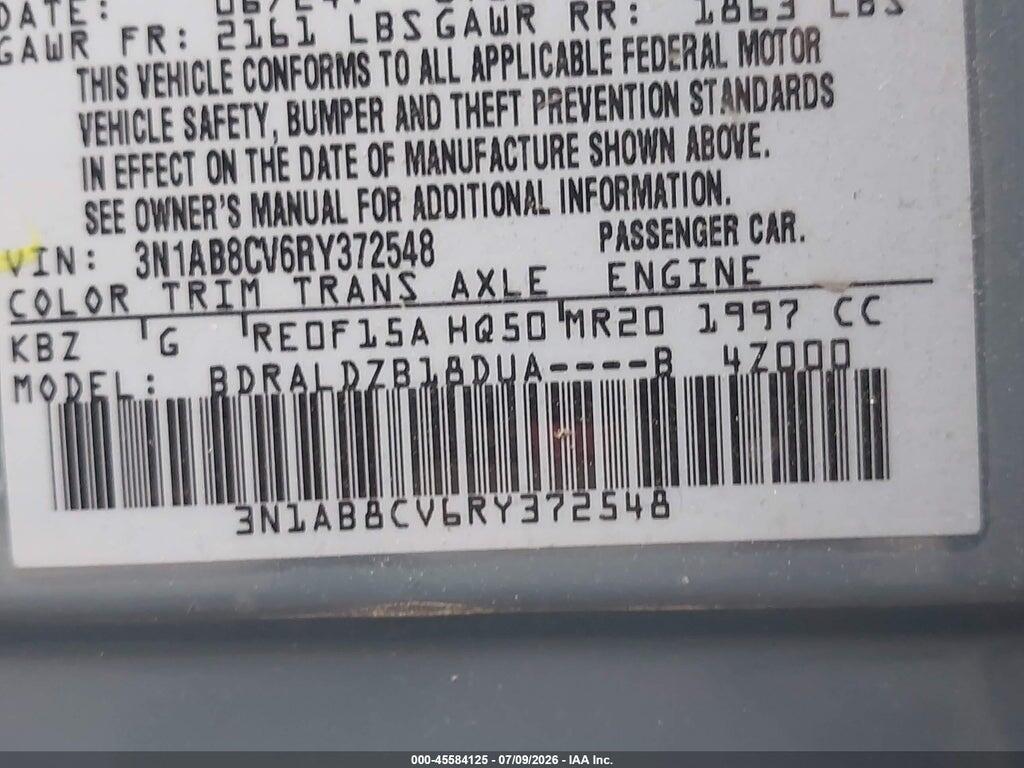 3N1AB8CV6RY372548 2024 NISSAN SENTRA photo no. 9