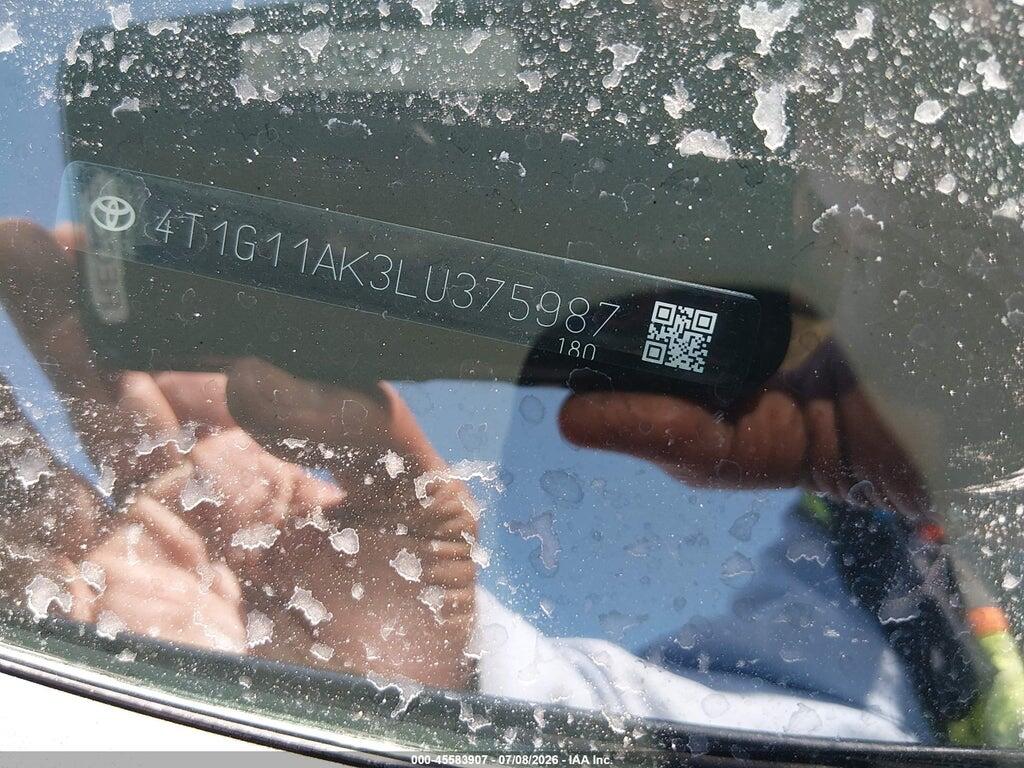 4T1G11AK3LU375987 2020 TOYOTA CAMRY photo no. 9