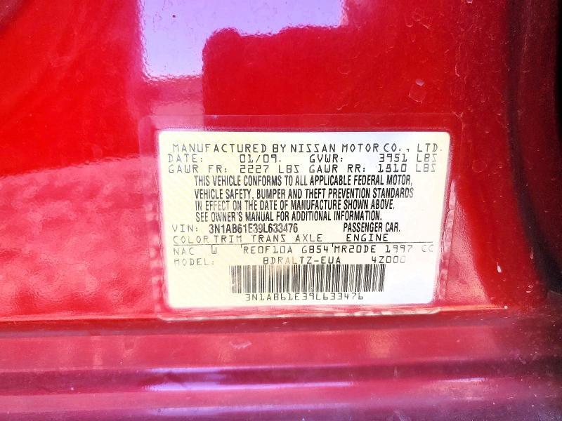 2009 NISSAN SENTRA 2.0 — Фото 12 из 12