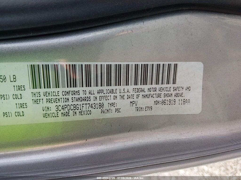 3C4PDCBG1FT743180 2015 DODGE JOURNEY photo no. 9