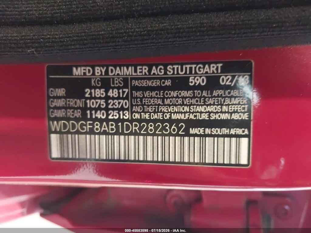 WDDGF8AB1DR282362 2013 MERCEDES-BENZ C 300 photo no. 9