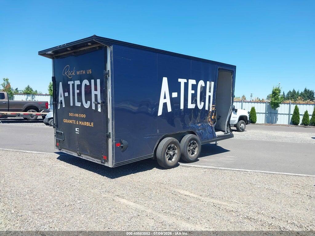 5WFBE1627NB039150 2022 ALCOM 16' ENCLOSED TRAILER photo no. 4