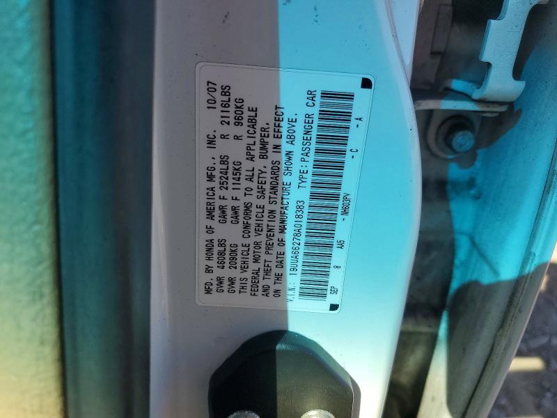 19UUA66278A018383 2008 ACURA TL photo no. 12