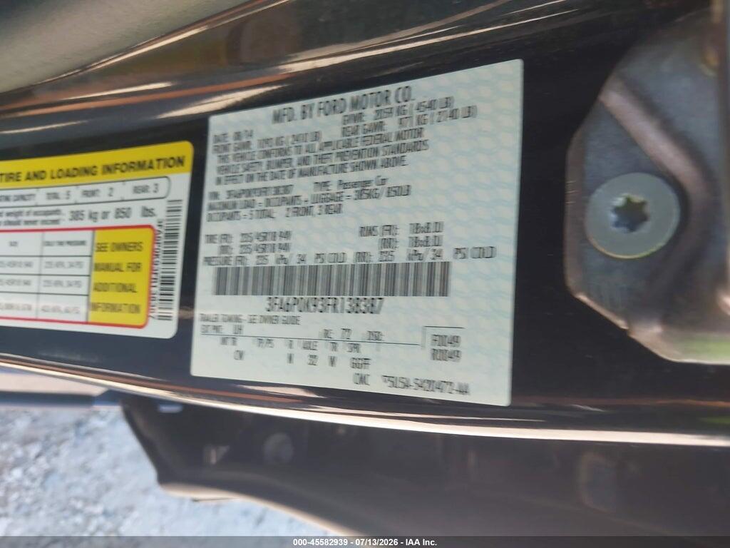 3FA6P0K93FR138387 2015 FORD FUSION photo no. 9